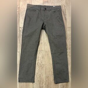 Brown Chino Flat Front Pants